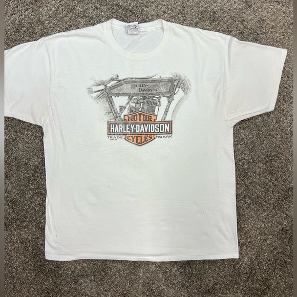 Harley-Davidson Other - Vintage Harley-Davidson shirt mens XL extra large white short sleeve Y2k biker